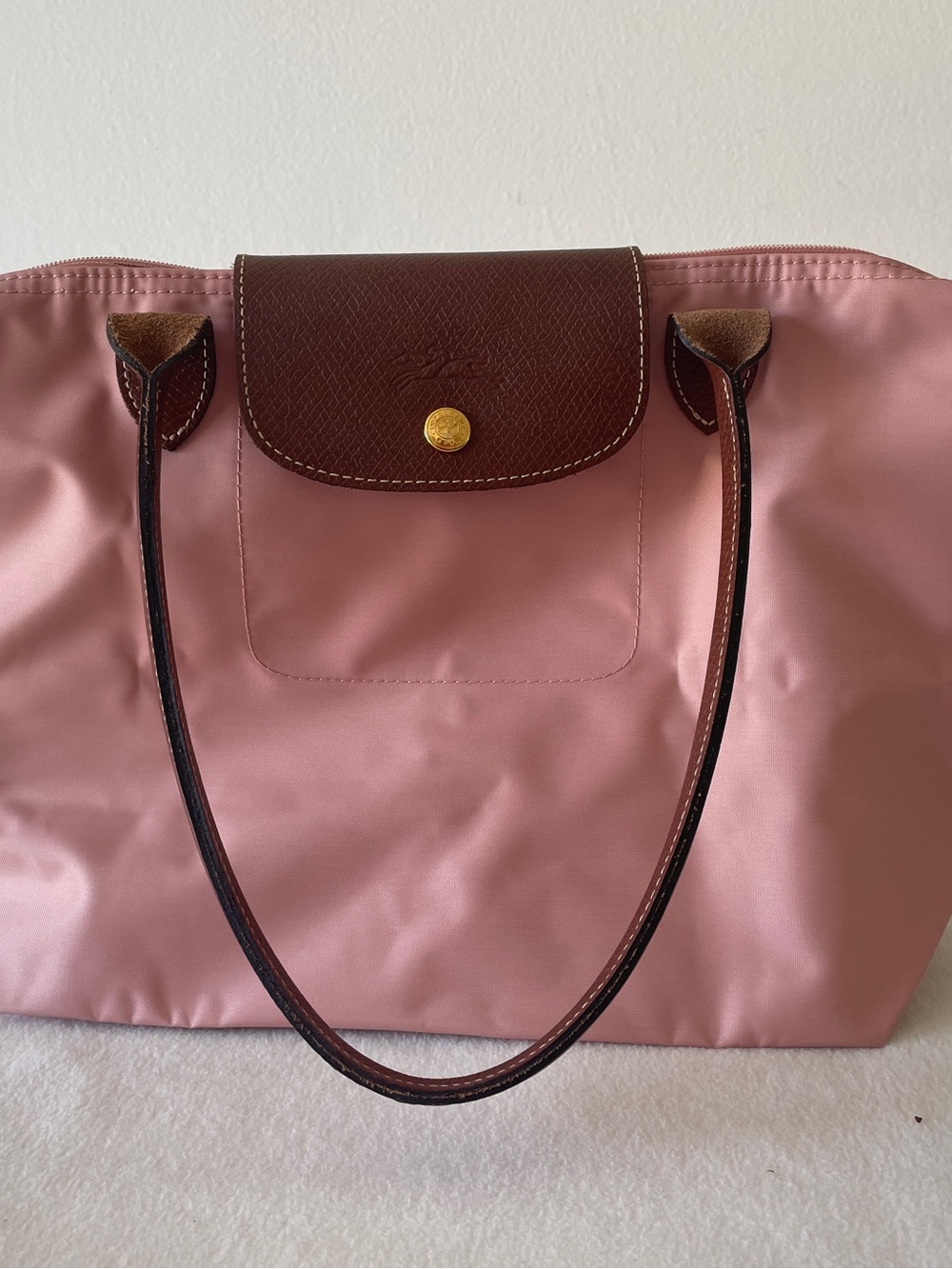 Longchamp Le Pliage Medium Tote in Pinky